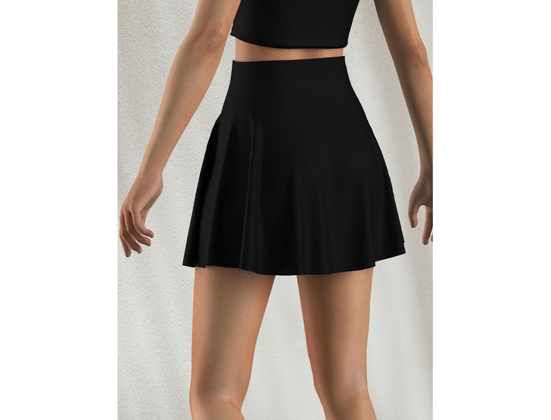 Skater Skirt Sewing Pattern XS-XL Instant Download Easy Digital PDF Women's Flare Skirt image 2