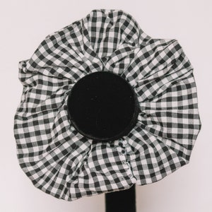 Black and White Gingham/Checkered Scrunchie