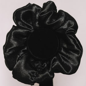 Black Satin Scrunchie