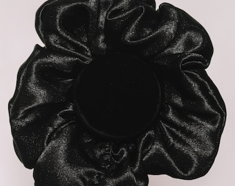 Black Satin Scrunchie