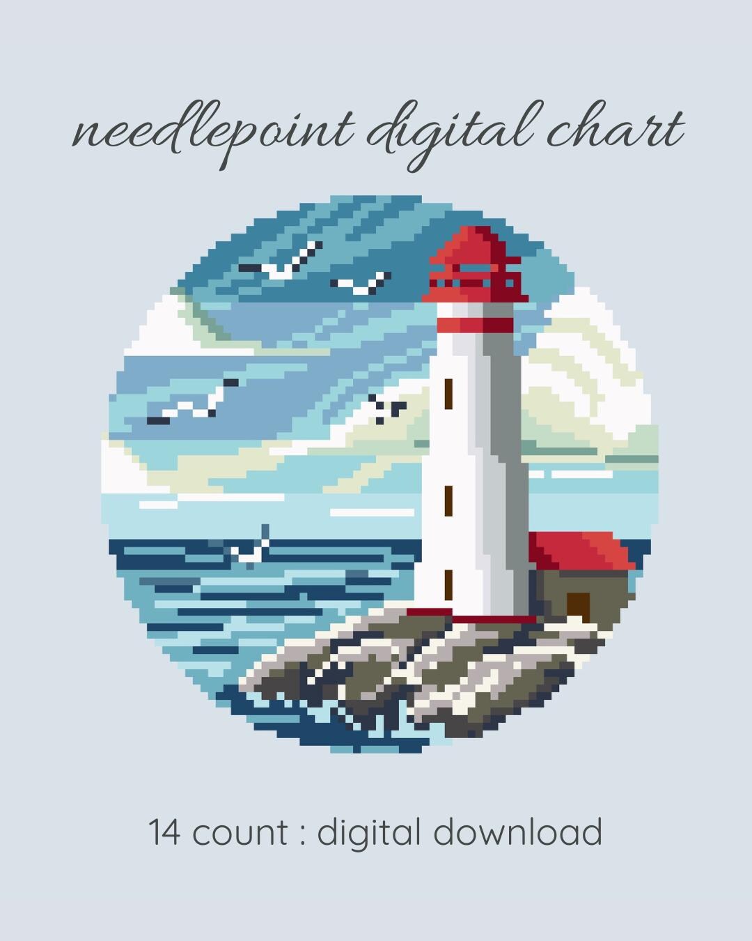 Lighthouse Cross Stitch Pattern - Etsy