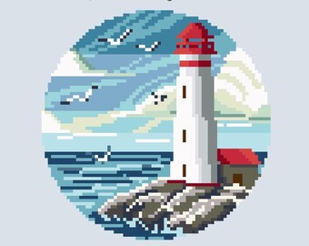 Lighthouse Cross Stitch Pattern