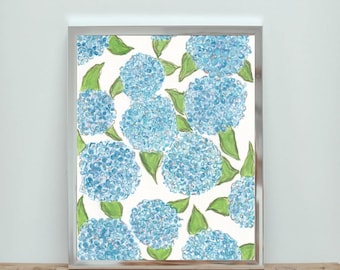 Blue Hydrangea Downloadable Print