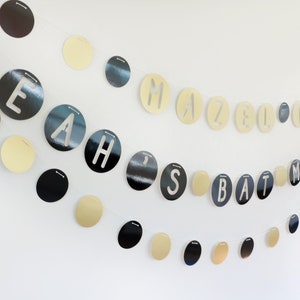 Mazel Tov Banner Gold & Blau - Jüdische Party Dekoration