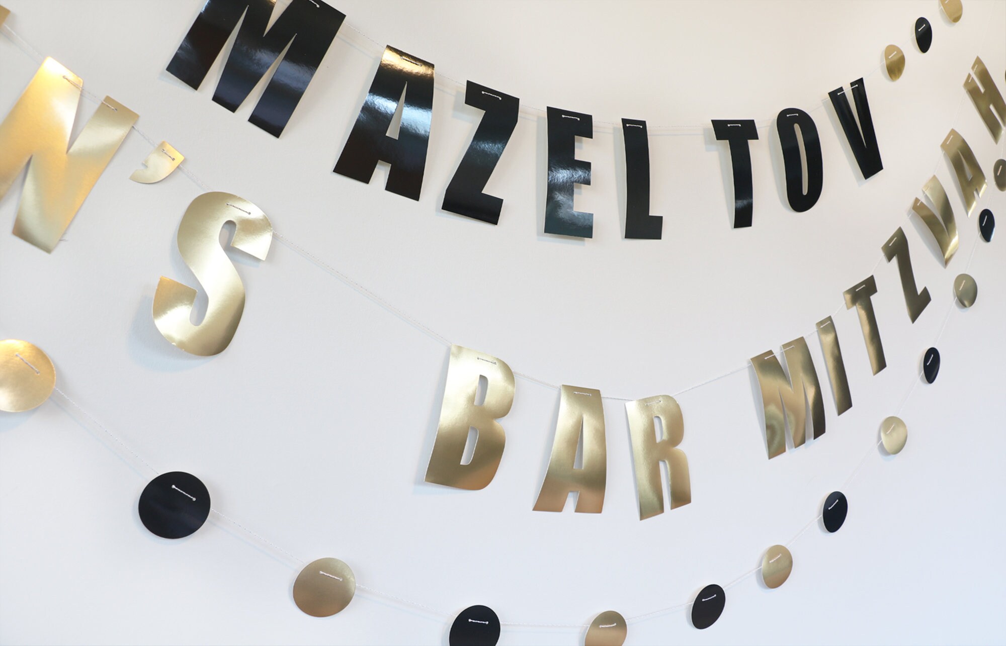 Custom Mazel Tov Banner Personalized Bar Mitzvah Decor Etsy