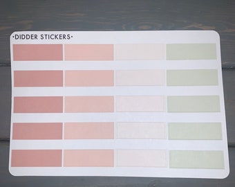 Quarter Boxes Planner Stickers