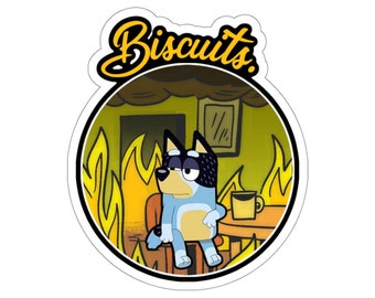 Bluey Bandit Biscuits Vinyl Car Decal/Sticker