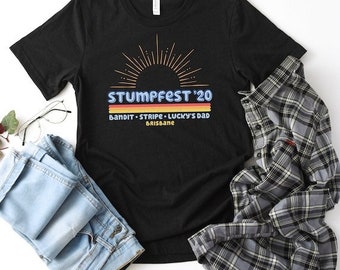 Stumpfest Inspired Tee, Adult Sizes XS-3X, Bluey