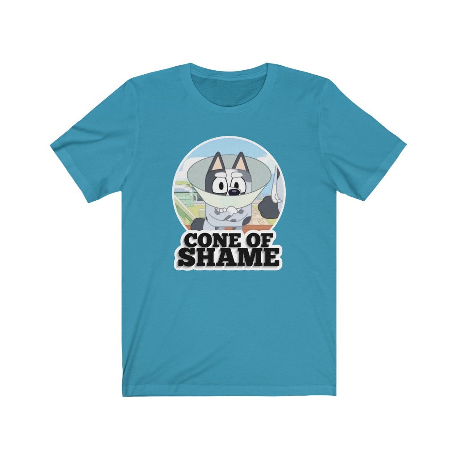 Bluey Muffin Cone of Shame Tee Adult Sizes XS3X Etsy