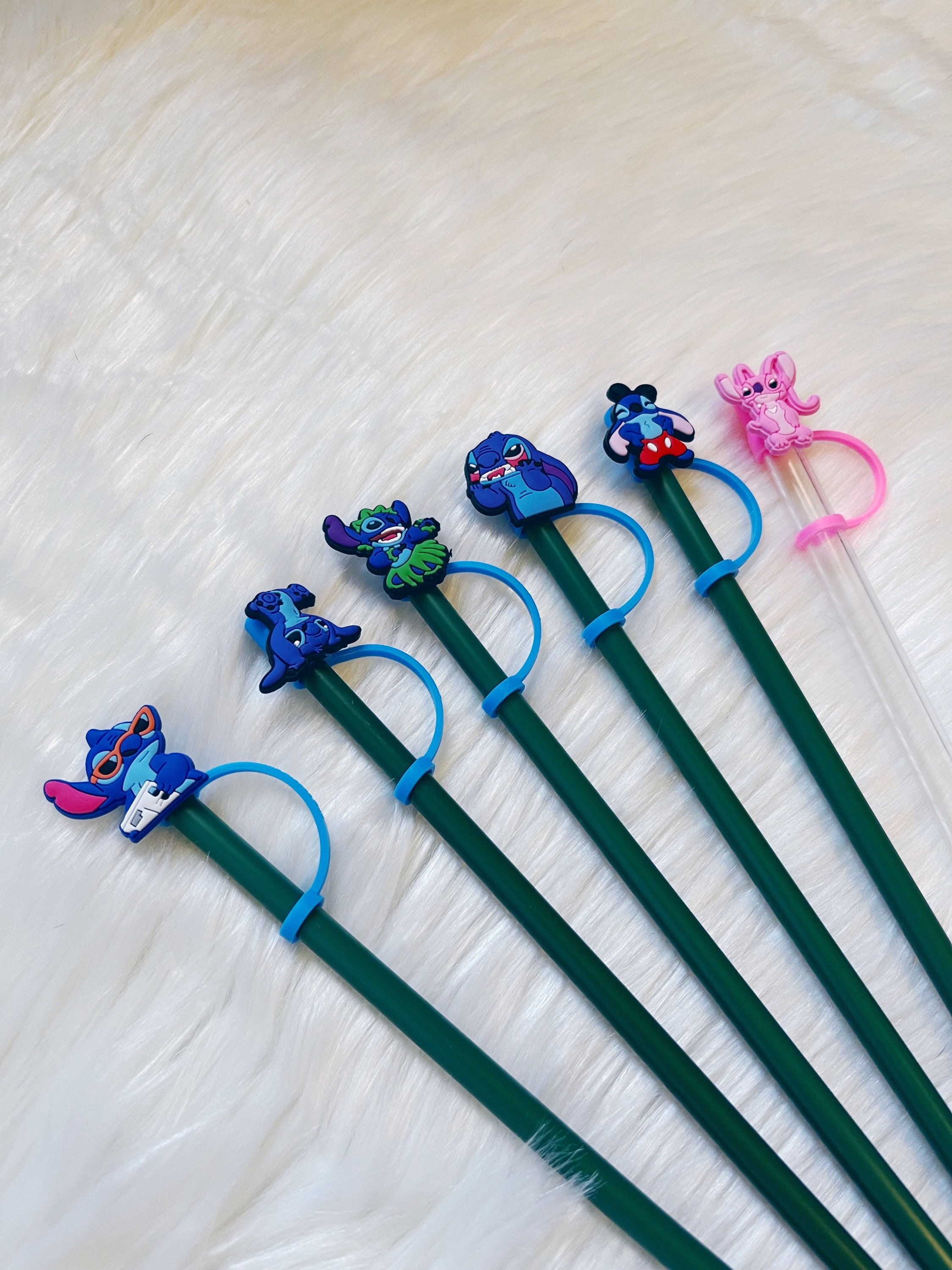 Disney Straw Toppers fits Stanley Cups Fast Shipping Stitch & Angel Disney  Disney Princess Toy Story nightmare Before Christmas 