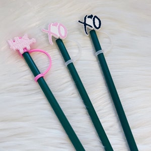  Bow Straw Topper, Silicone Jelly Straw Topper (Mint