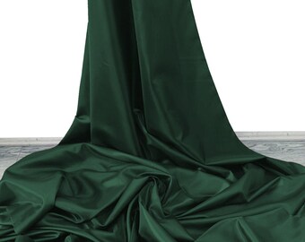 Bottle Green Antistatic Lining Fabric Plain Silky 54gsm Vegas Brand Quality 60" Per Metre