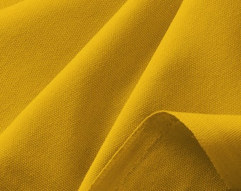 Mustard Cotton Canvas Fabric 100% Cotton 57" for Upholstery Clothing Craft & Bags Per Metre