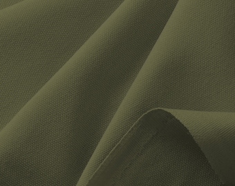 Khaki Cotton Canvas Fabric 100% Cotton 57" for Upholstery Clothing Craft & Bags