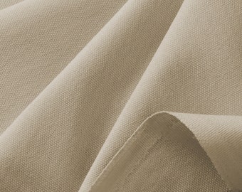 Flax Cotton Canvas Fabric 100% Cotton 57" for Upholstery Clothing Craft & Bags Per Metre
