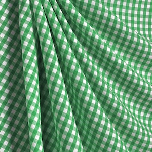 Gingham Knit Fabric Etsy UK