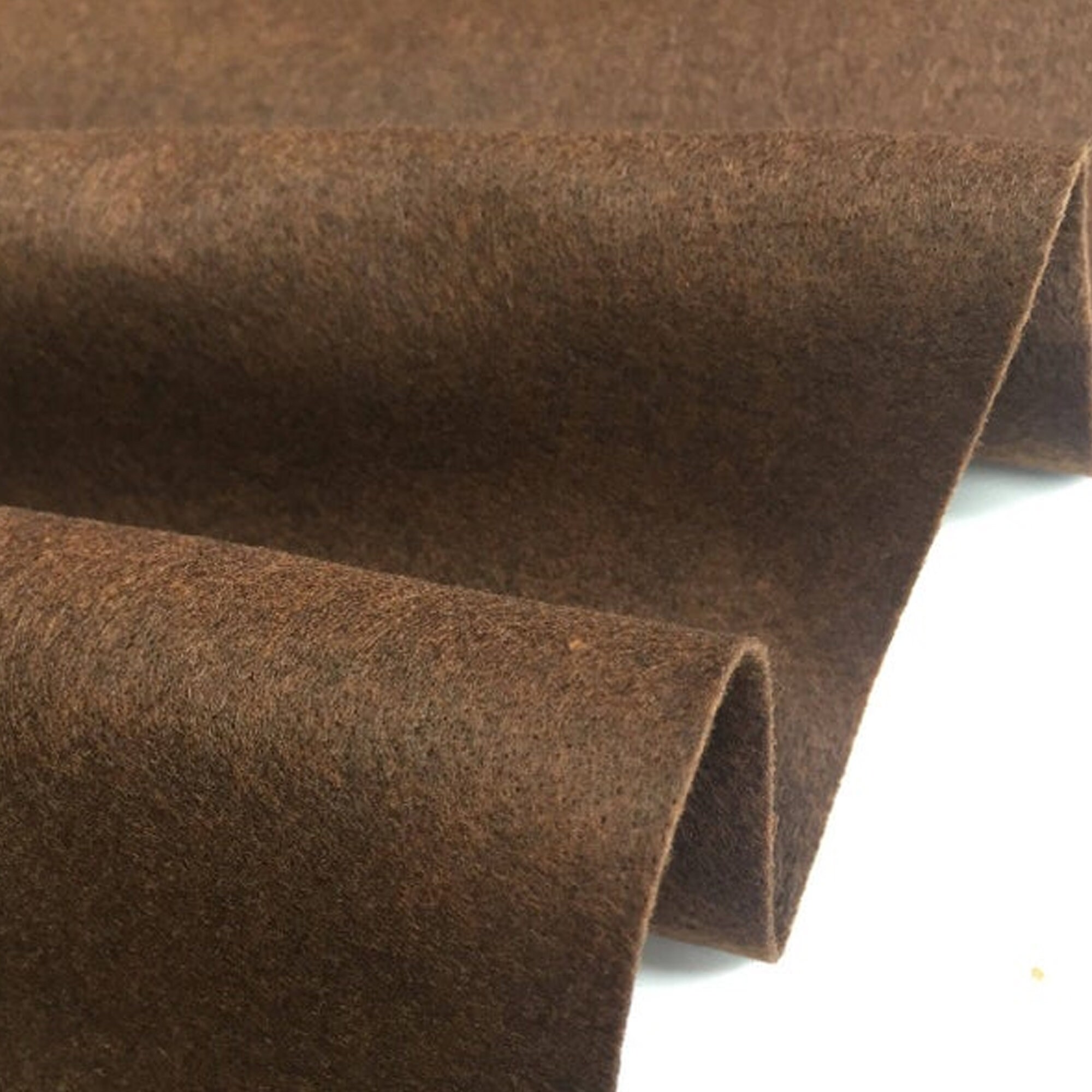 Chocolate Brown Felt Fabric 70 185cms Extra Wide 1mm Thick for