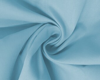 Duck Egg Blue Cotton Fabric 100% Cotton Poplin Plain Fabric for Dressmaking, Craft, Quilting & Facemasks 45" (112 cms) Wide Per Metre