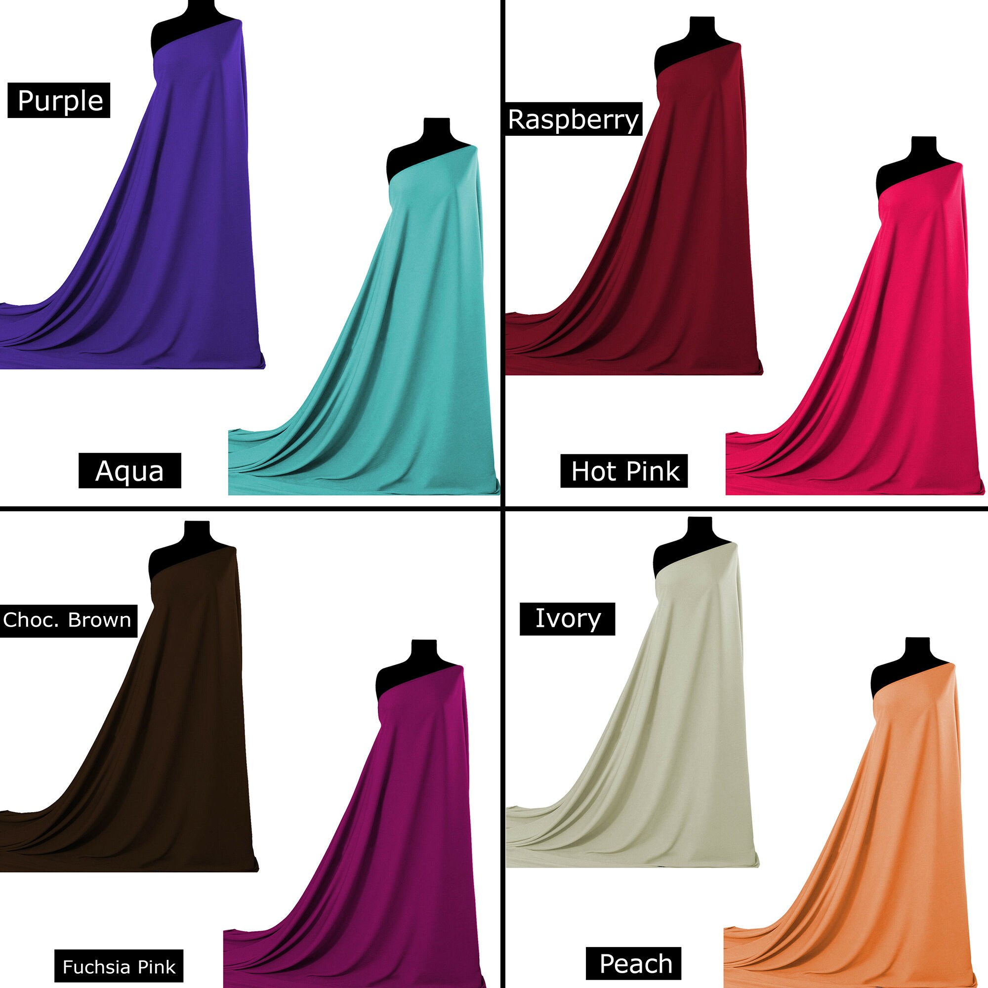 Koshibo Crepe Fabric 60 150cms Plain Dyed 100% | Etsy