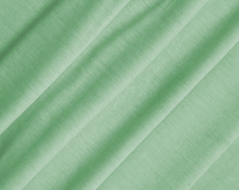 Mint Green Jersey Fabric Elastane Spun Polyester 2-Way Stretch 60" Fashion Dress Per Metre