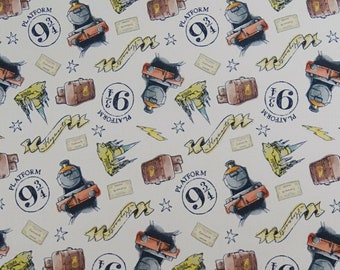 Harry Potter Platform 9-(3/4) Cotton Print Fabric 60" Wide 100% Licensed Crafts D#278