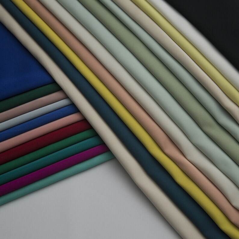 Premium Dull Silky Satin Slight Stretch Fabric 150cm Wide 4 Etsy