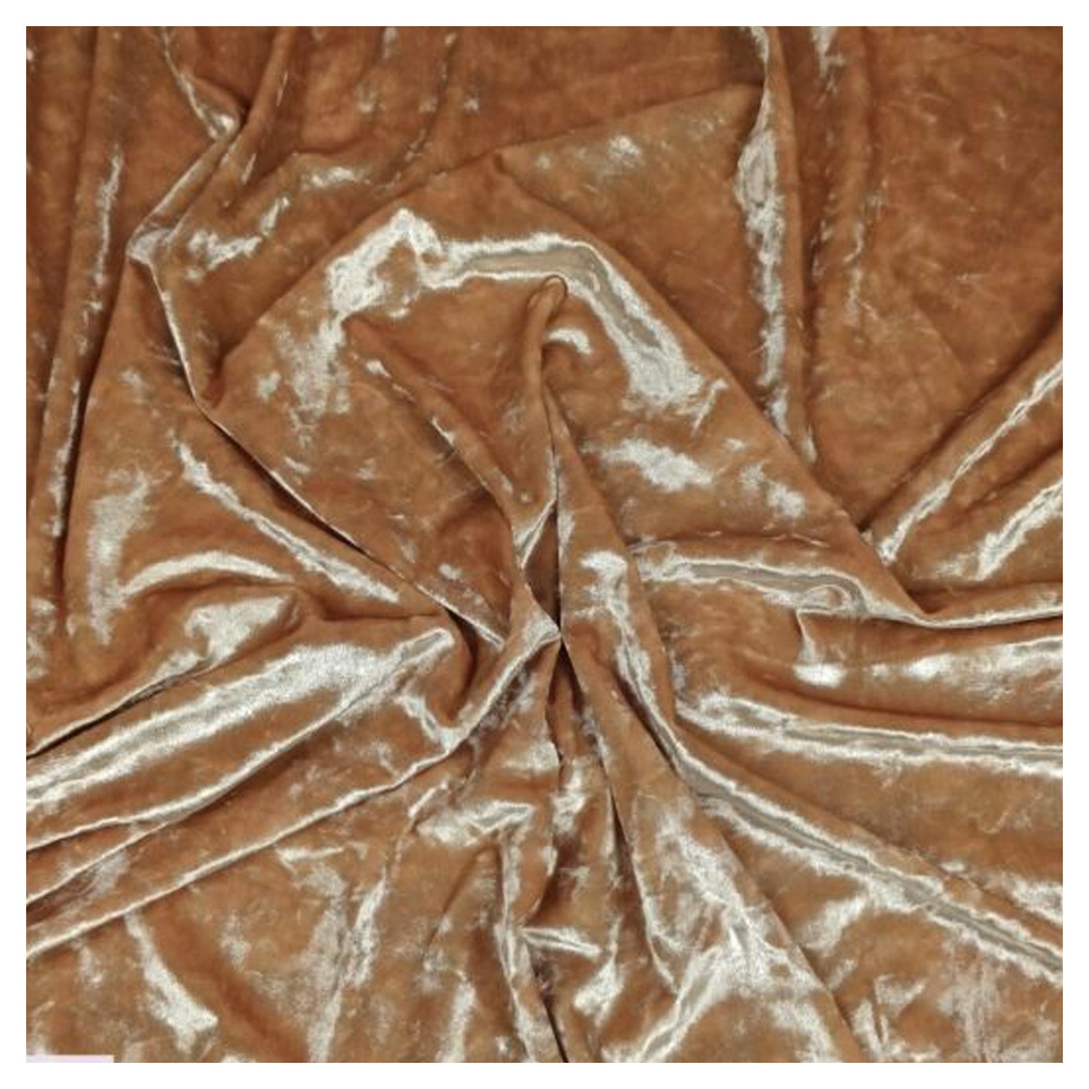 Champagne Crushed Velvet 1 Way Stretch Fabric 60 Wide Etsy