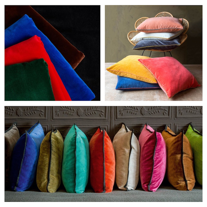 Black Cotton Velvet Fabric 45 Wide Non Stretch for Etsy