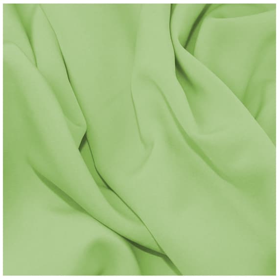 Mint Green Sienna Crepe Fabric Plain 60 150cms Luxury Soft Feel