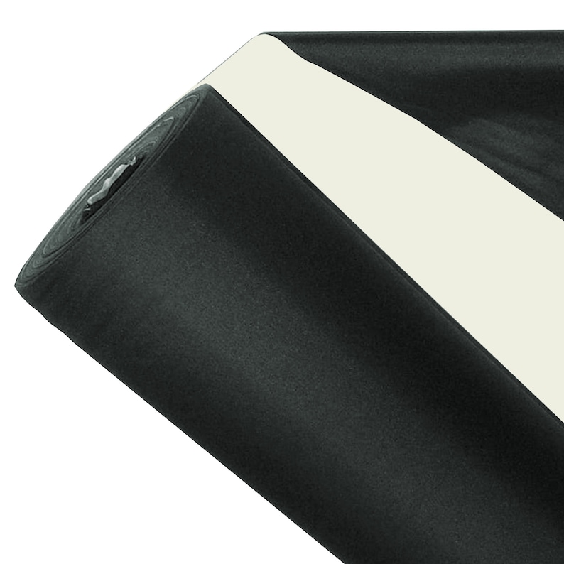 Blackout Lining Fabric 3 Pass Nightshade Thermal Curtain Material Black 54" Wide Decoration image 1