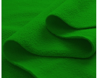 Emerald Green Fleece Fabric Warm Soft Pile Polar Anti Pill Fleece Material  58" (147cms) Wide for Dress, Craft, Sewing, Toys & Blankets