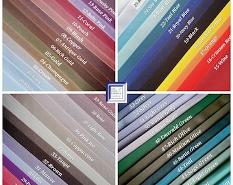 Dull Duchess Satin Fabric Premium Quality Smooth Dress Material 60" (150 cm), Bridal Satins