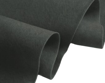 Tela de fieltro gris de 60" (150 cm) extra ancha de 2 a 3 mm de grosor para proyectos escolares. Costura, decoración, materiales para manualidades y manteles