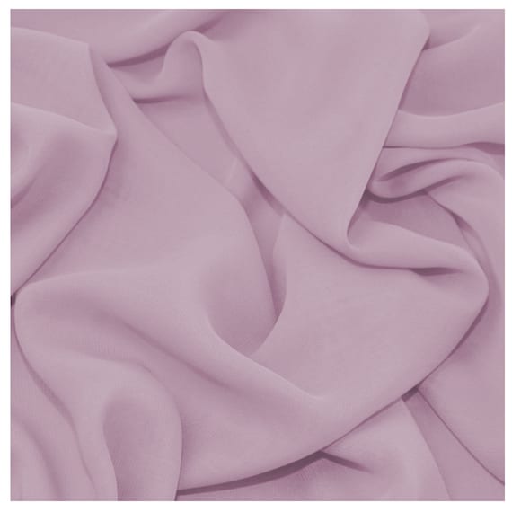 Dusky Pink Chiffon Premium Crepe Plain Dyed Oeko tex Fabric 44 45