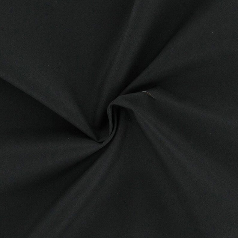 Blackout Lining Fabric 3 Pass Nightshade Thermal Curtain Material Black 54" Wide Decoration image 2