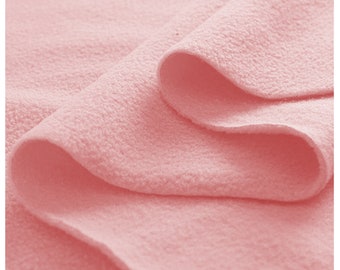 Baby Pink Fleece Fabric Warm Soft Pile Polar Anti Pill Fleece Material  58" (147cms) Wide for Dress, Craft, Sewing, Toys & Blankets