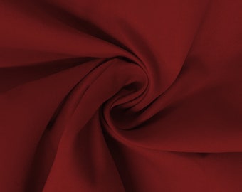 Maroon Cotton Fabric 100% Cotton Poplin Plain Fabric for Dressmaking, Craft, Sewing, Quilting & Facemasks 45" (112 cms) Wide Per Metre