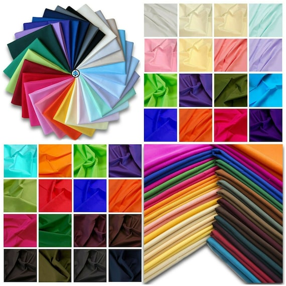Plain Cotton Fabric 100 Cotton Soft Feel Poplin 45 Oeko Tex