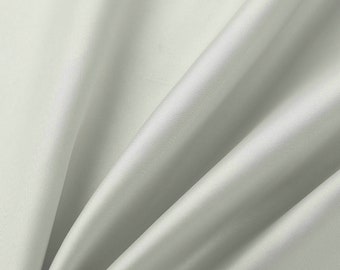 Silver Duchess Satin Fabric Premium Quality Smooth Dress 60" Bridal Dress Metre