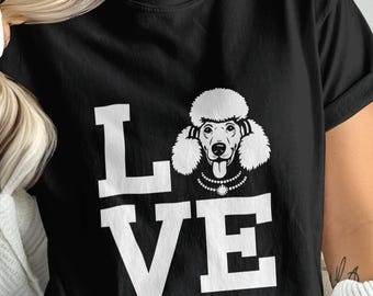 Love Poodle PNG, Poodle Clipart, Dog Png, Pet Png, Poodle Love, Sublimation Png, Digital Download