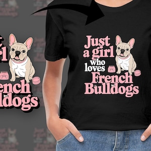 French Bulldog Png, Girl Dog Lover Clipart, Frenchie Png, Dog Mom Png, Sublimation Png, Digital Download
