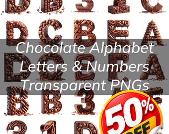 Chocolate Alphabet, Chocolate Letters Numbers Chocolate PNG Transparent Letters Chocolate Alphabet, Initials, Cards, Poster, Wall Art