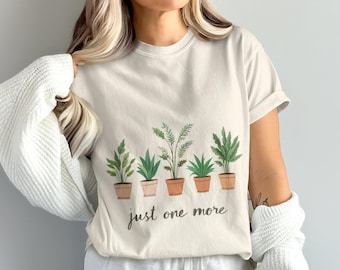 Just One More Plant PNG, Potted Plants Clipart, Houseplant PNG, Plant Lover Gift, Digital Download, Digital Art, Digital PNG