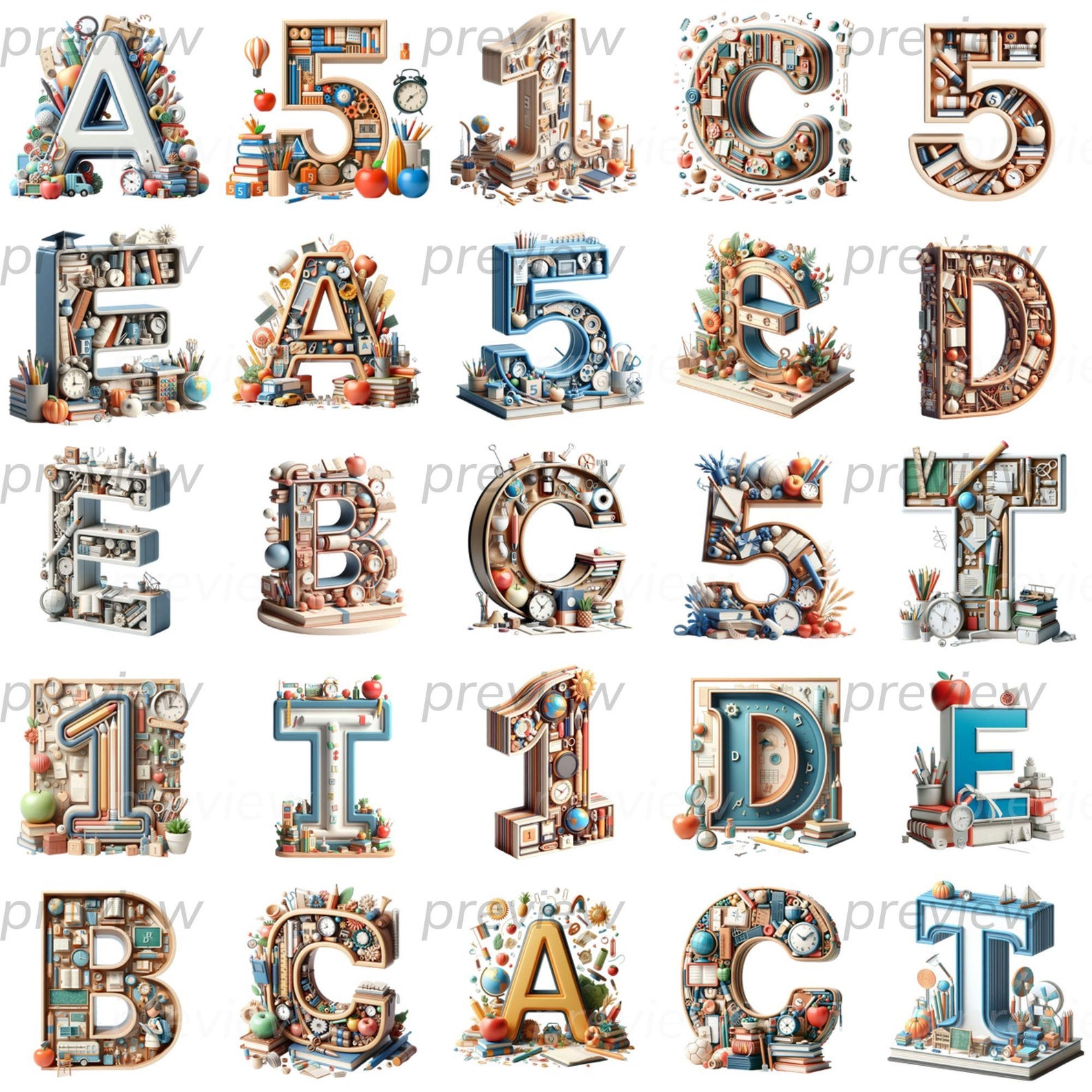 Themed R Initals Teacher Alphabet, Teacher School Theme Letters Numbers Teacher PNG ...