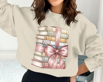 Books PNG, Book Stack Png, Ribbon Bow Png, Digital Download, Book Clipart, Reading Png, Book Lover Gift, Coquette Aesthetic