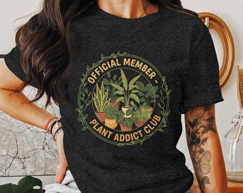 Plant Addict Club PNG, officiell medlem, växt-png, krukväxter, sublimerings-png, digital nedladdning, present till växtälskare