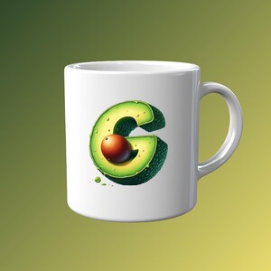 Avocado Alphabet Bundle, Avocado Letters & Numbers , Transparent PNG ...