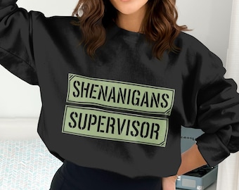 Shenanigans Supervisor Png, Funny Boss Png, Supervisor Gift, Office Png, Sarcastic Png, Digital Download, Printable Designs