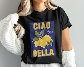 Ciao Bella PNG, Cytryna Png, Włochy Png, Włoski Png, Pobieranie cyfrowe, Sublimacja Png, Ciao Bella Digital, Sztuka ścienna