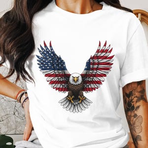 American Eagle PNG, USA Flag Eagle, Patriotic Eagle, 4th of July, Eagle Sublimation, Digital Download, PNG